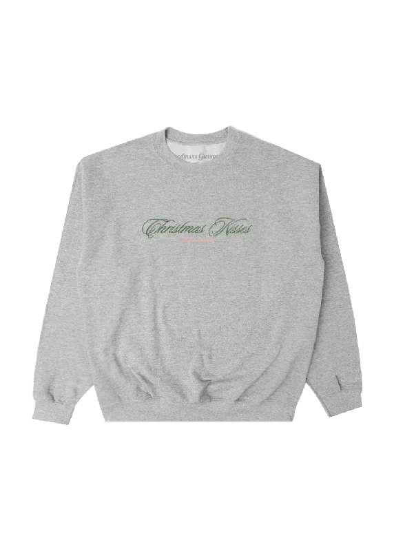 Men’s soft white hoodie-Christmas Kisses Crewneck