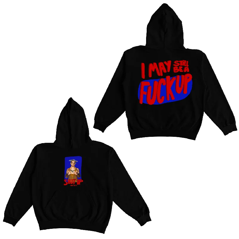 Men’s oversized pullover hoodie-Tyler Posey - "Shut Up" Hoodie