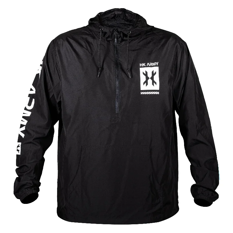 Men’s stylish cotton hoodie-Cyber Windbreaker - Black