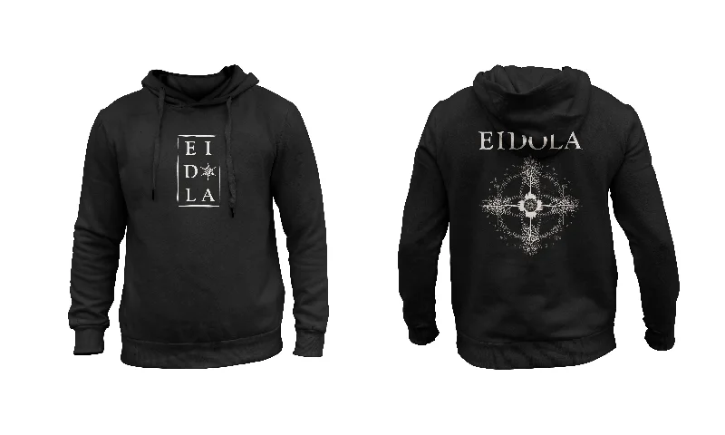 Men’s stylish black zip-Eidola - Star Hoodie