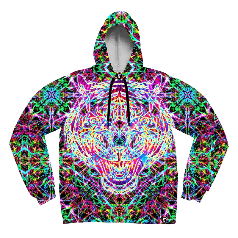 Men’s soft pullover hoodie-Electro Tiger Unisex Hoodie