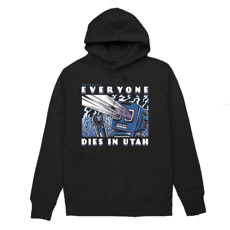 Men’s warm fleece pullover-Everyone Dies In Utah Hoodie