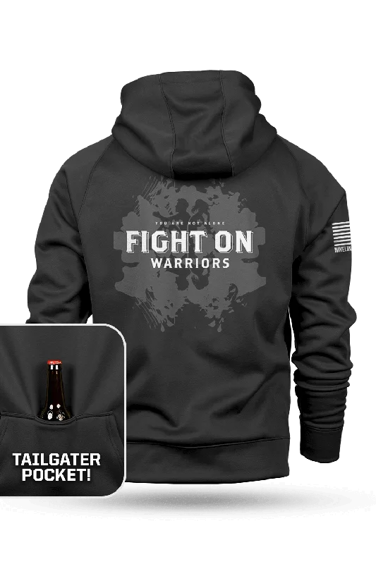 Men’s lightweight zip hoodie-Fight The War Within - Tailgater Hoodie