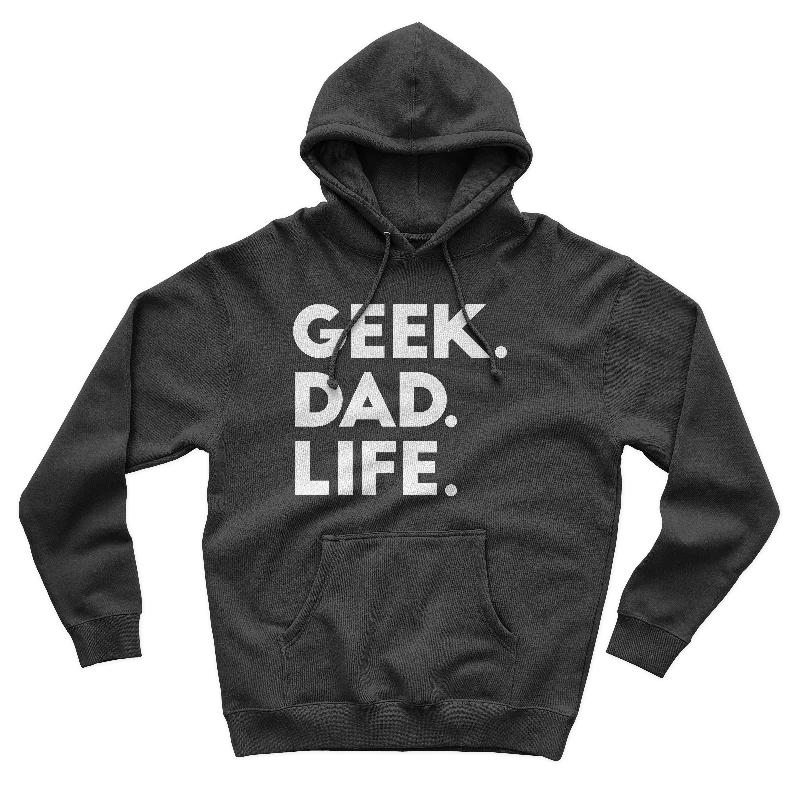 Men’s soft pullover hoodie-Geek. Dad. Life. - GDL Hoodie