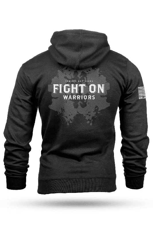 Men’s slim-fit zip-up hoodie-Fight The War Within - Hoodie