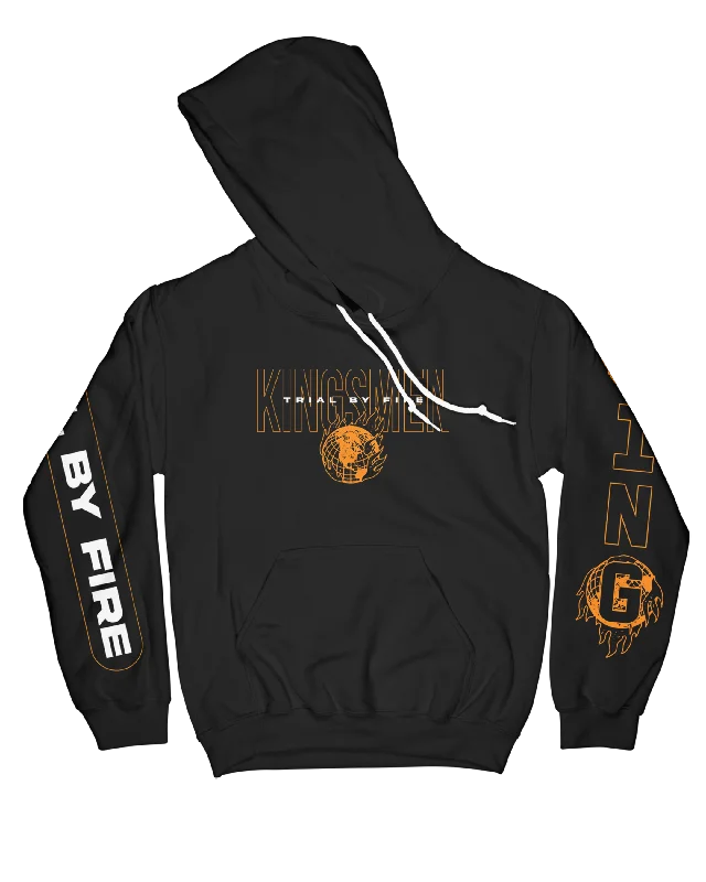 Men’s athletic performance hoodie-Kingsmen - Trial By Fire Hoodie