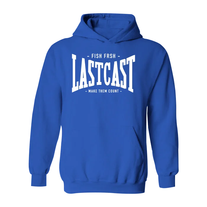 Men’s lightweight navy hoodie-#LASTCAST Classic Heavy Hoodie