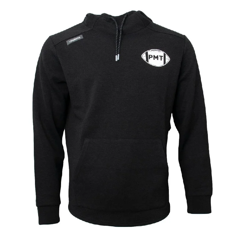 Men’s oversized athletic pullover-Legends x PMT Football Hawthorne Tech Black Hoodie