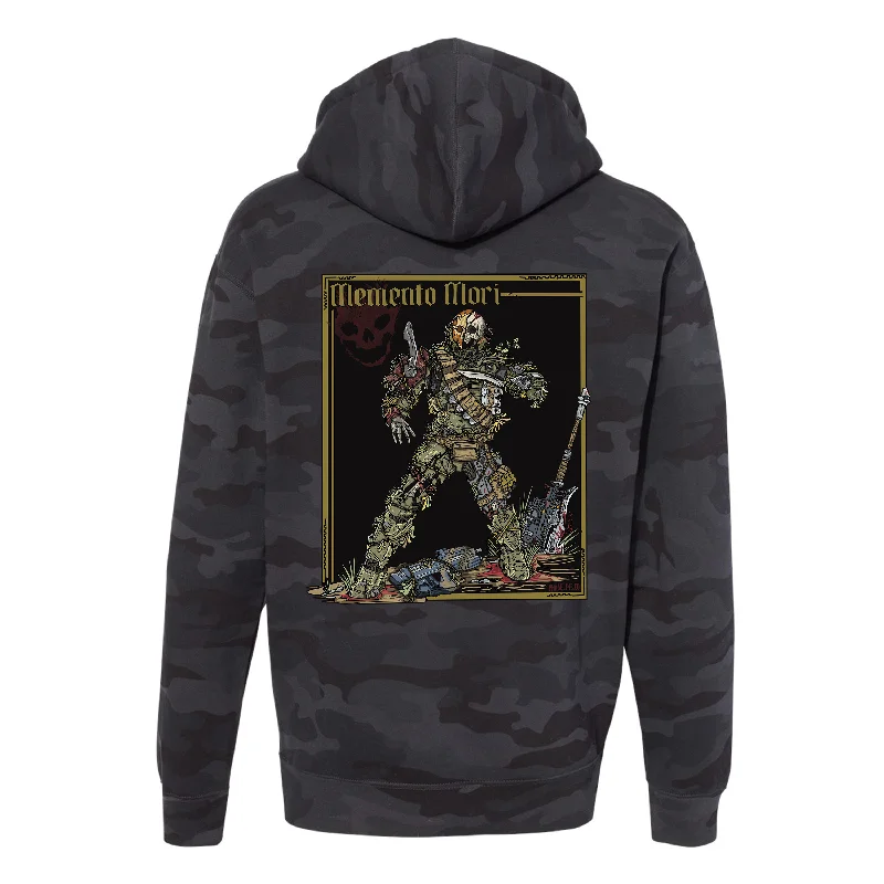 Men’s slim-fit fleece hoodie-Memento Mori Hoodie