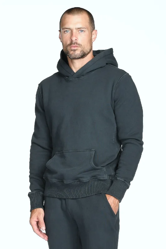 Men’s lightweight fleece hoodie-Men's Briggs Velour Back French Terry Hoodie