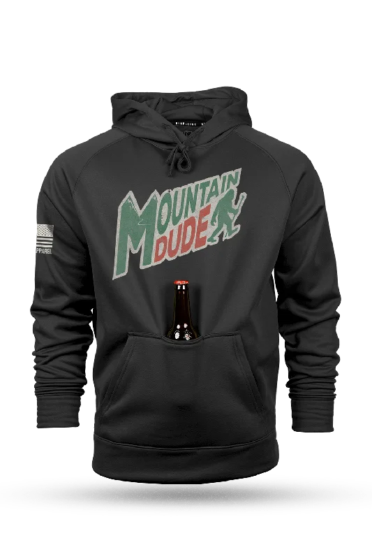 Men’s trendy navy hoodie-Mountain Dude - Tailgater Hoodie