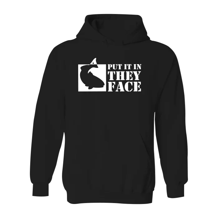 Men’s slim-fit athletic hoodie-#PUTITINTHEYFACE Classic Heavy Hoodie