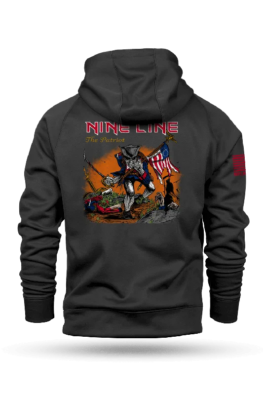 Men’s classic cotton zip-The Patriot - Raglan Tailgater Hoodie