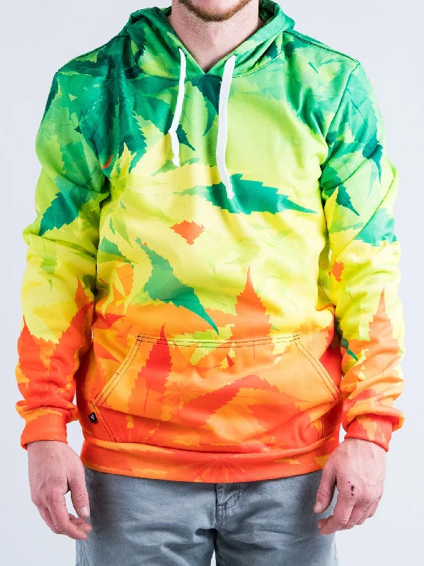 Men’s classic cotton zip-Rasta Ganja Unisex Hoodie