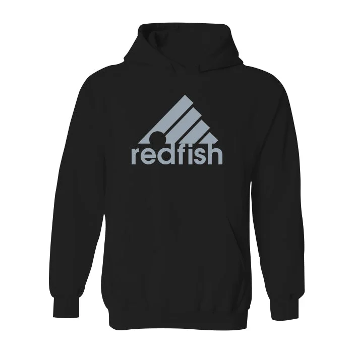 Men’s casual zip hoodie-#REDFISH Classic Heavy Hoodie - Gray Print