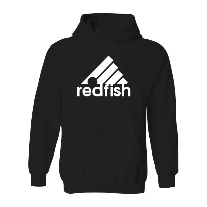 Men’s soft gray hoodie-#REDFISH Classic Heavy Hoodie