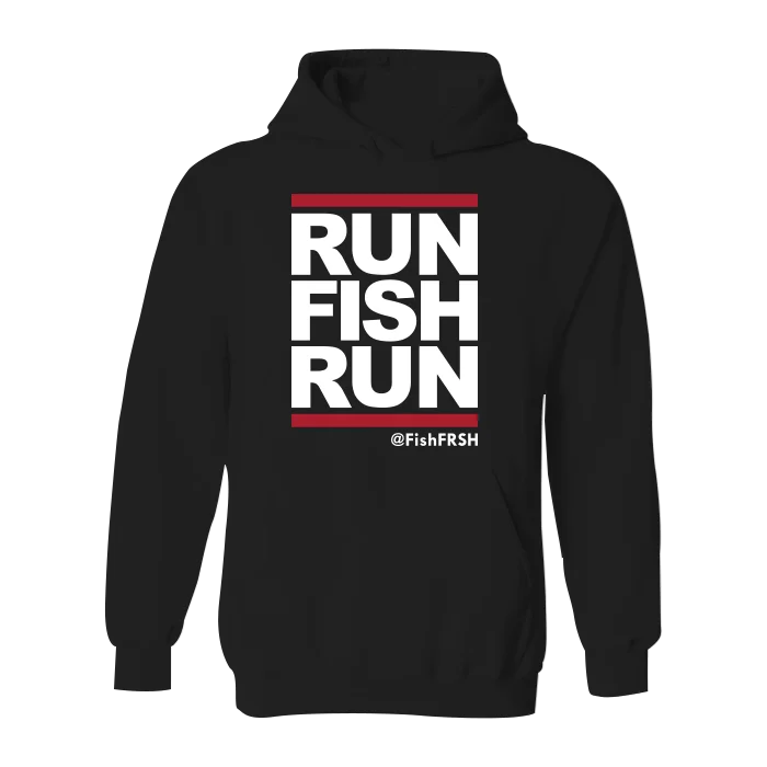 Men’s soft graphic hoodie-#RUNFISHRUN Classic Heavy Hoodie