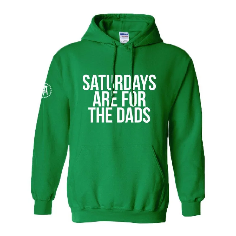 Men’s cozy printed hoodie-Saturdays Are For The Dads Hoodie