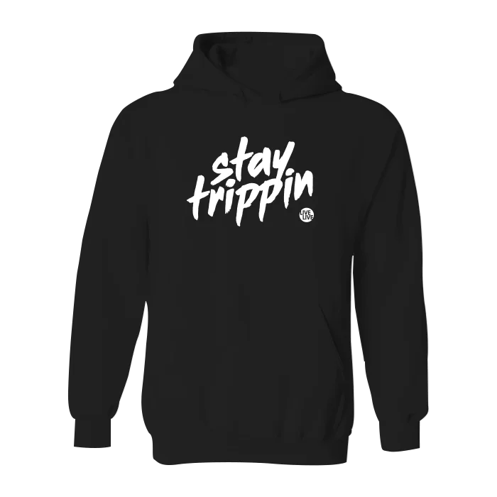 Men’s trendy navy hoodie-#STAYTRIPPIN TAG Classic Heavy Hoodie