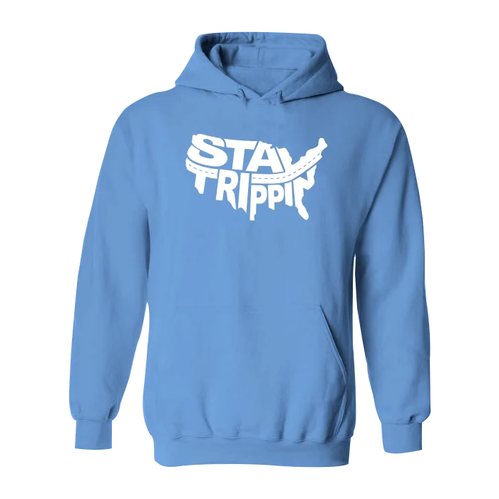 Men’s trendy pullover hoodie-#STAYTRIPPIN USA YOUTH Classic Heavy Hoodie