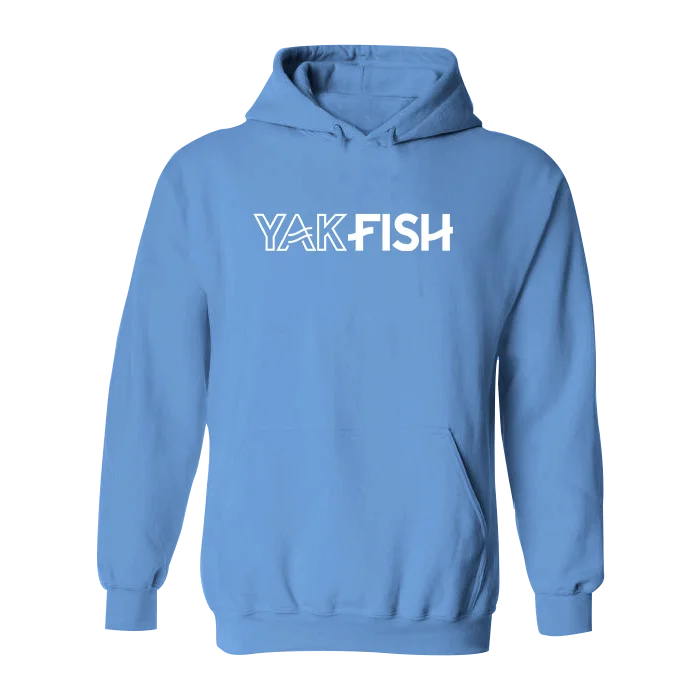 Men’s soft white hoodie-#YAKFISH Classic Heavy Hoodie