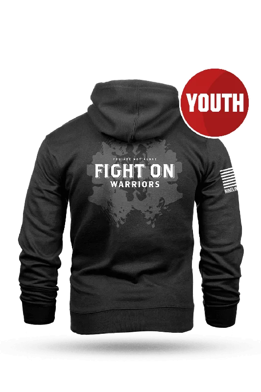 Men’s lightweight pullover hoodie-Fight The War Within - Youth Hoodie