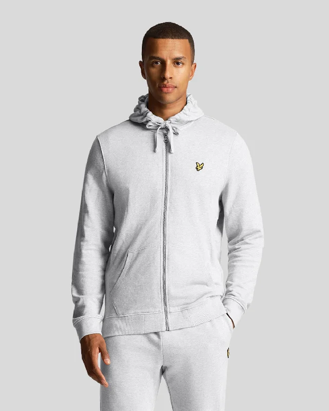 Men’s oversized zip hoodie-Zip Through Hoodie