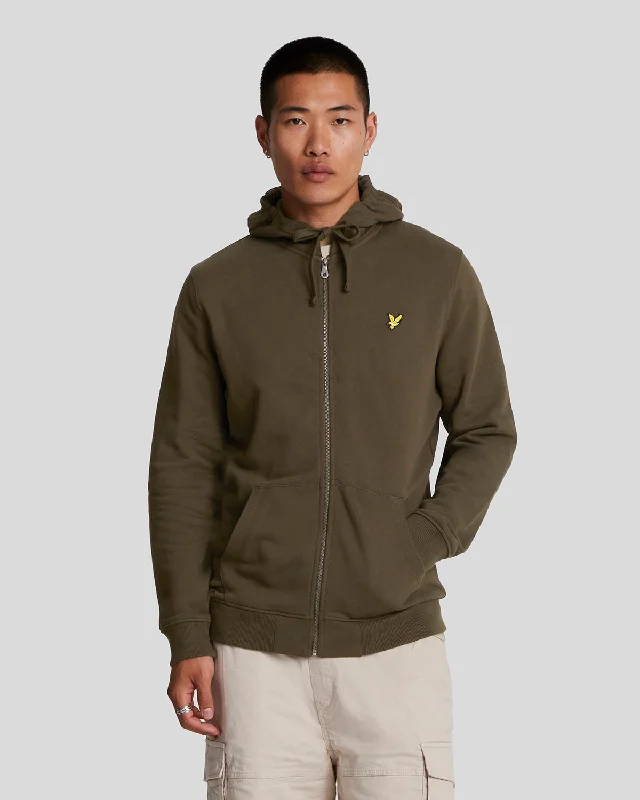 Men’s lightweight graphic hoodie-Zip Through Hoodie