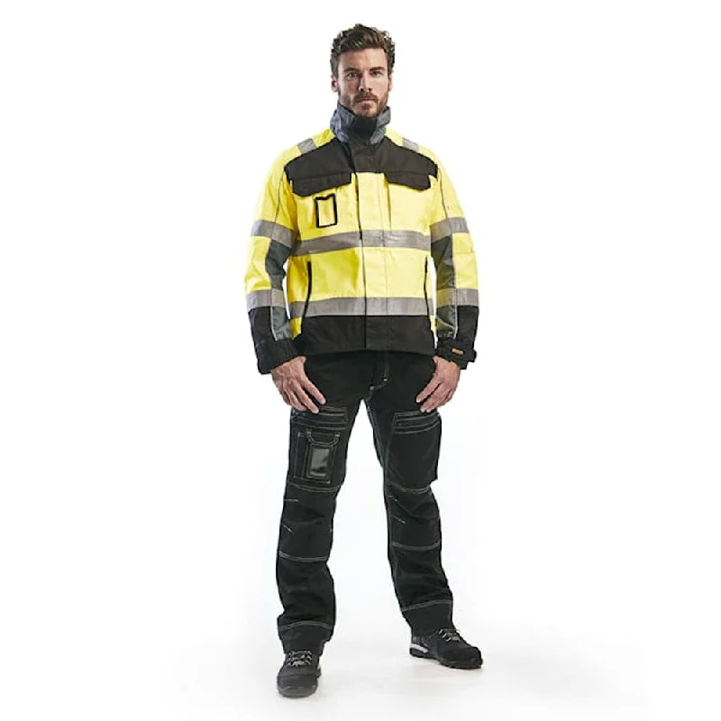 Men’s slim-fit puffer jacket-Blaklader 4051 Hi-Vis Water-Repellent Jacket