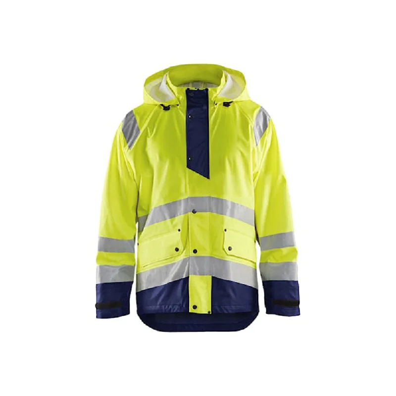 Men’s stylish denim jacket-Blaklader 4323 Rain Hi-Vis Waterproof Jacket  Level 1