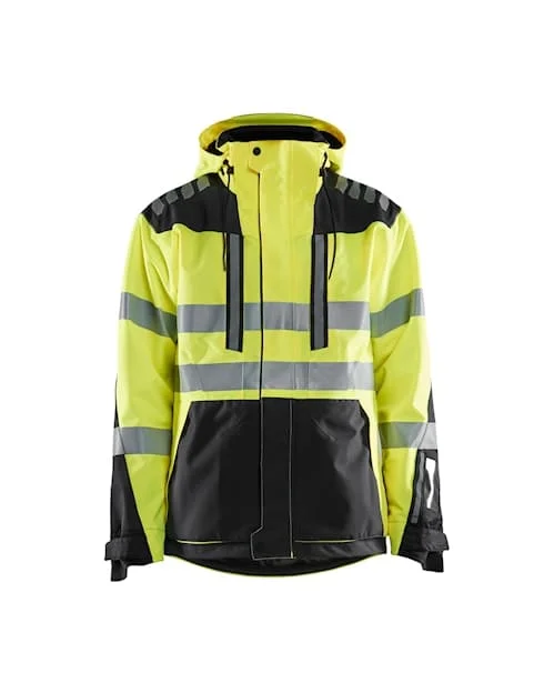 Men’s modern leather jacket-Blaklader 4496 Hi-Vis Waterproof Shell jacket