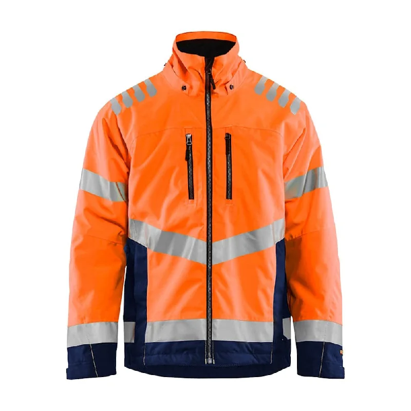 Men’s vintage rain jacket-Blaklader 4780 Hi-Vis Lightweight lined Waterproof Winter Jacket