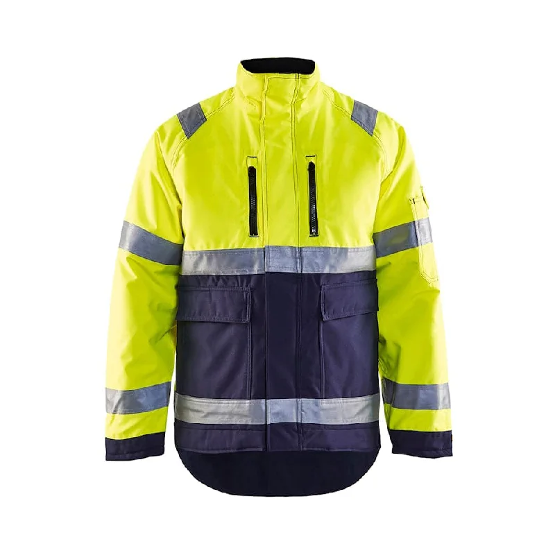 Men’s warm denim jacket-Blaklader 4827 Hi-Vis Waterproof Winter Jacket