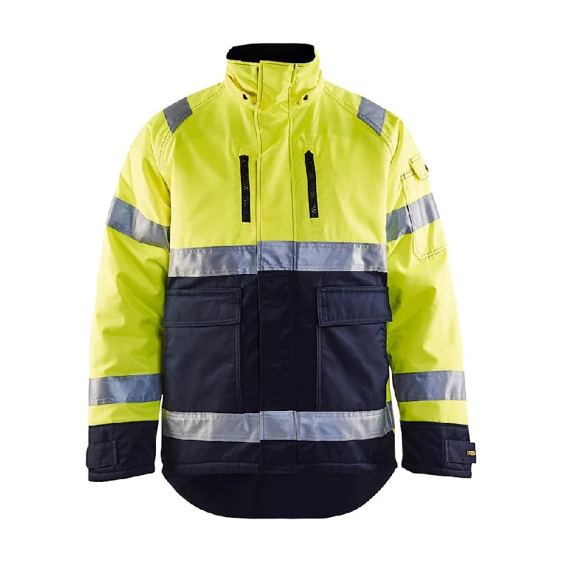 Men’s tailored quilted jacket-Blaklader 4828 Hi-Vis Lined Winter Jacket