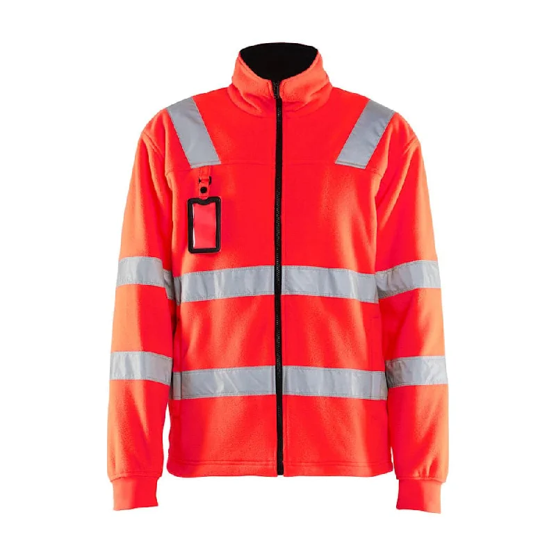 Men’s stylish windbreaker jacket-Blaklader 4833 Hi-Vis Full Zip Fleece Jacket