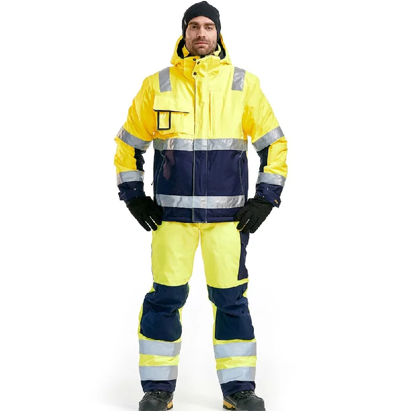 Men’s cozy rain jacket-Blaklader 4870 Hi-Vis Waterproof Winter jacket