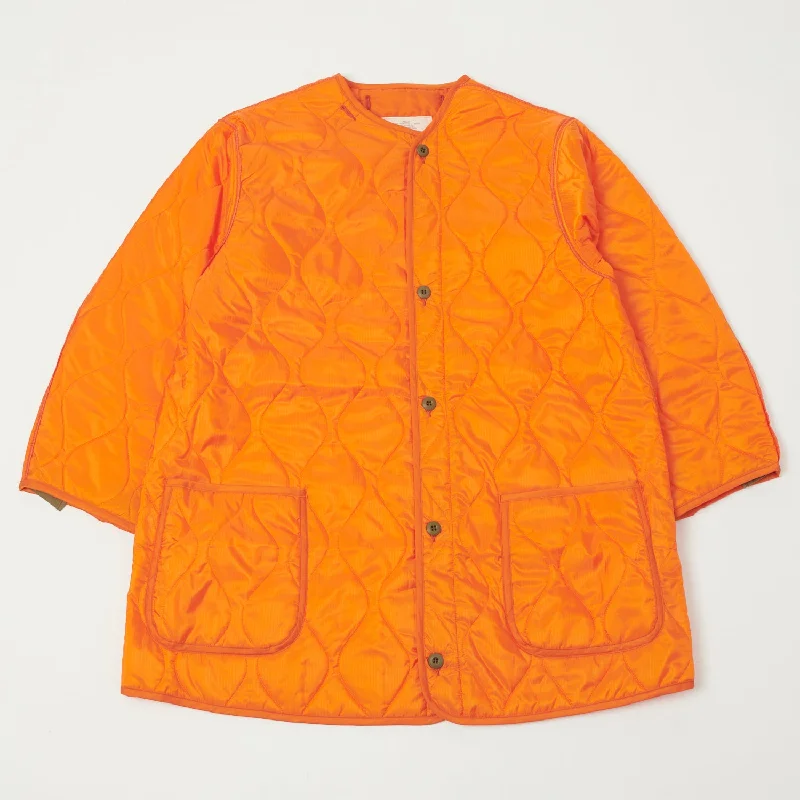 Men’s insulated denim jacket-Buzz Rickson's 'Extreme Cold Weather' Liner Jacket - Orange