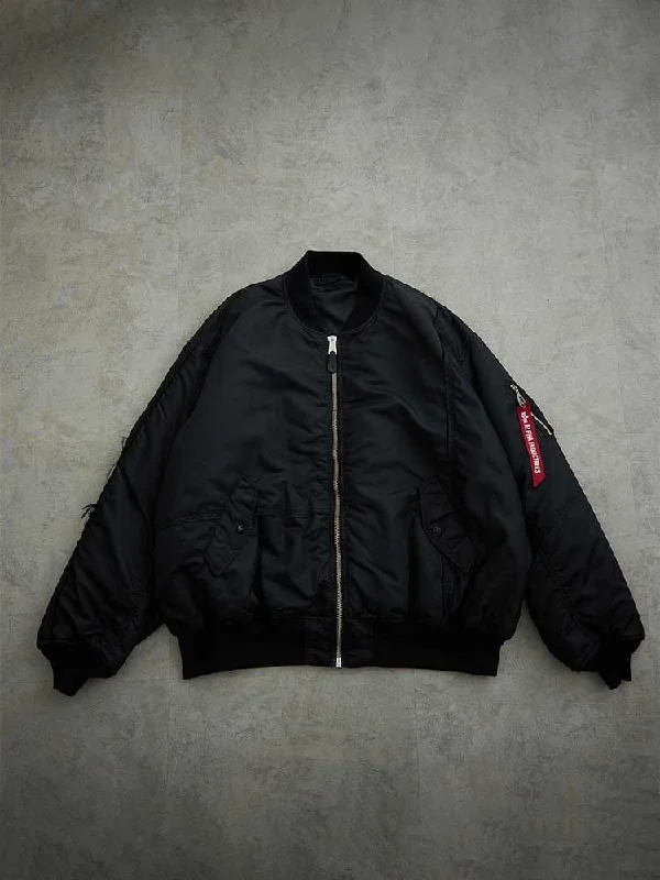 Men’s breathable rain jacket-ALPHA X MASTERMIND MA-1 BOMBER JACKET