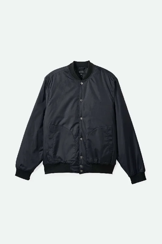 Men’s modern rain jacket-Dillinger Flight Bomber Jacket - Black