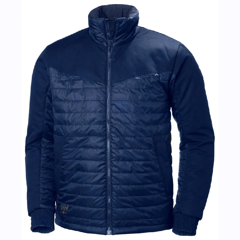 Men’s breathable leather jacket-Helly Hansen 73251 Oxford Insulated Mid-Layer Jacket Coat