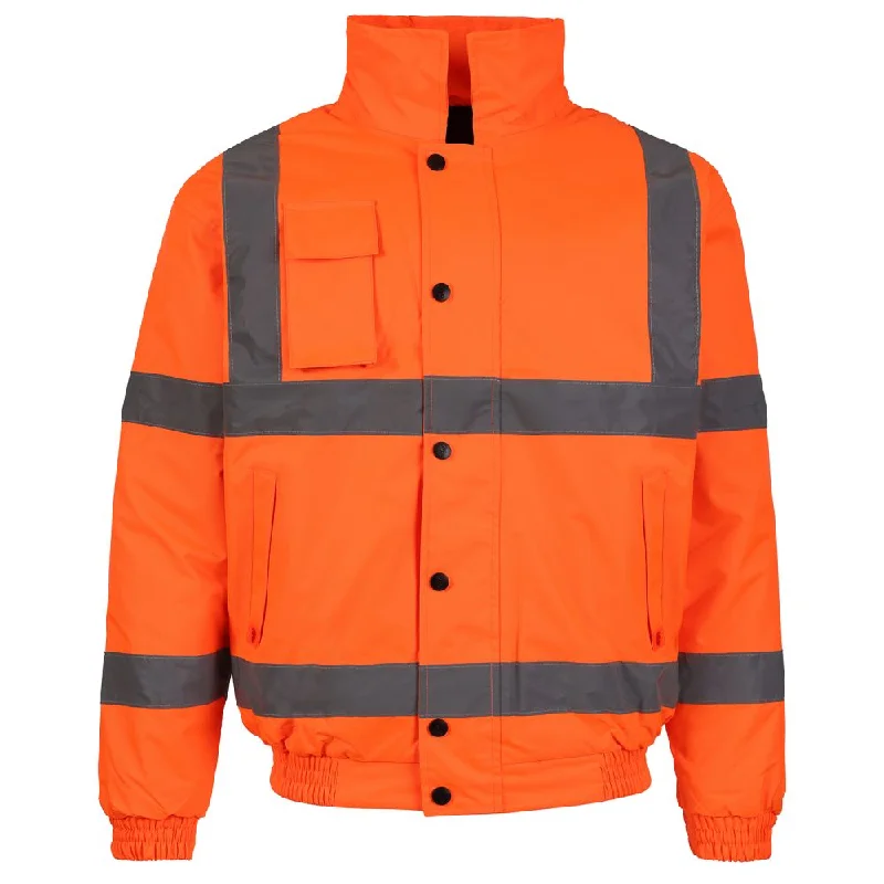 Men’s vintage bomber jacket-Fort 265 Waterproof Hi-Vis Bomber Jacket