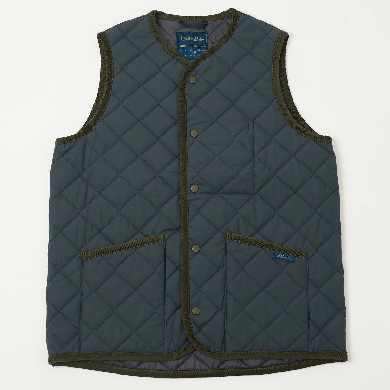 Men’s vintage bomber jacket-Lavenham Thornham Vest - Suffolk Navy