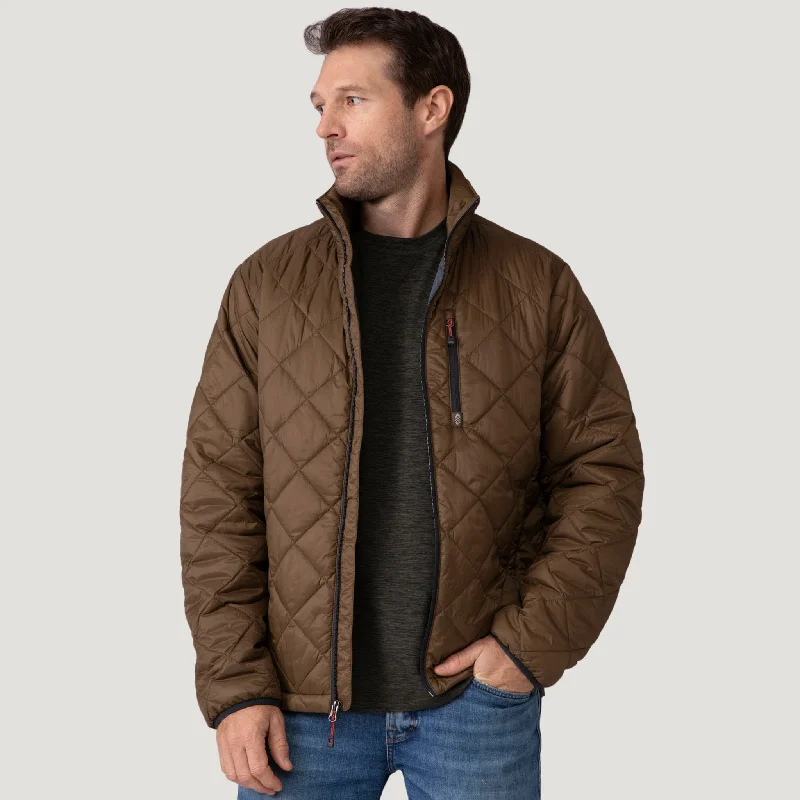 Men’s slim-fit fleece jacket-Men's Apex Quilted Puffer Jacket