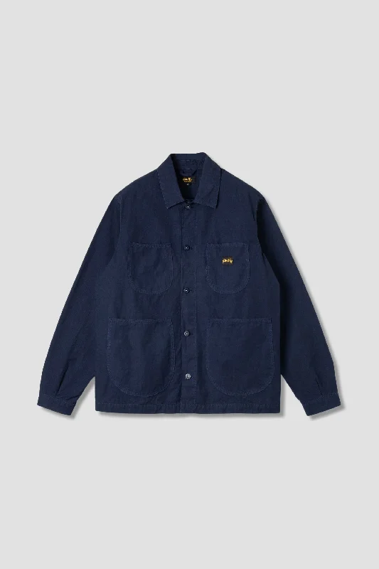 Men’s cozy rain jacket-Coverall Jacket (Navy Ripstop)