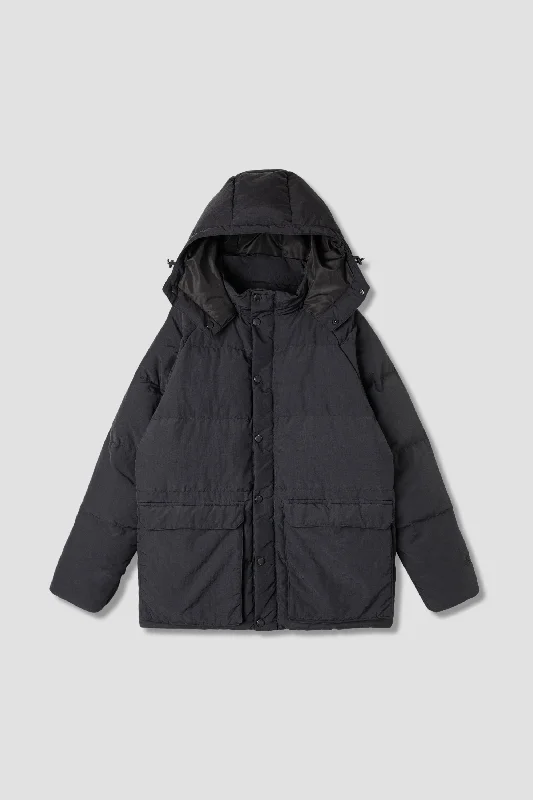 Men’s insulated puffer jacket-Down Jacket (Black)