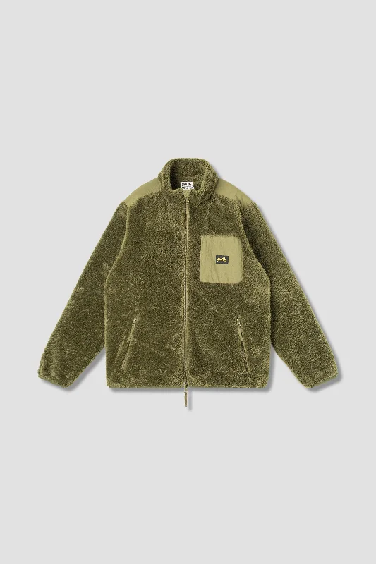 Men’s classic bomber jacket-Fleece Jacket (Olive)