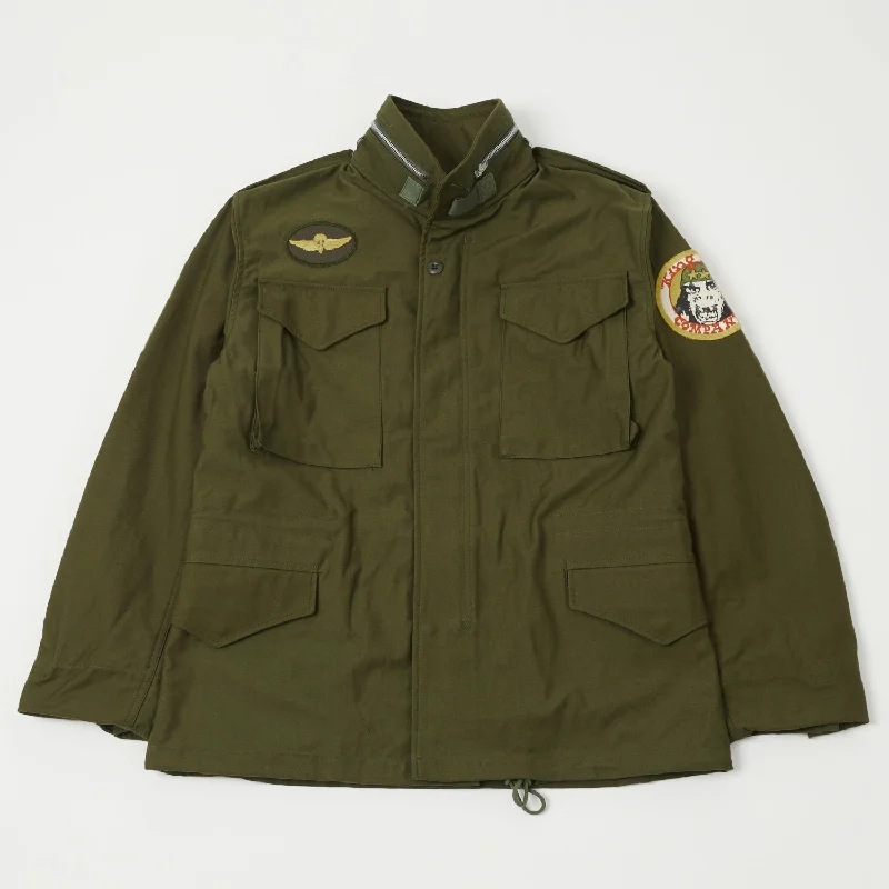 Men’s insulated parka jacket-TOYS McCOY M-65 'TAXI DRIVER' Jacket - Olive