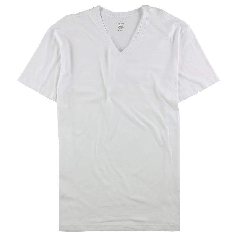 Men’s summer short-sleeve top-2(X)IST Mens Solid Basic T-Shirt, White, X-Large