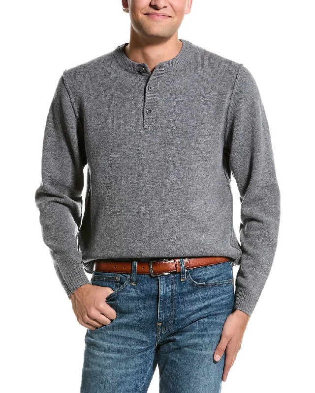 Men’s modern pullover sweater-Alashan Henley Wool Shirt