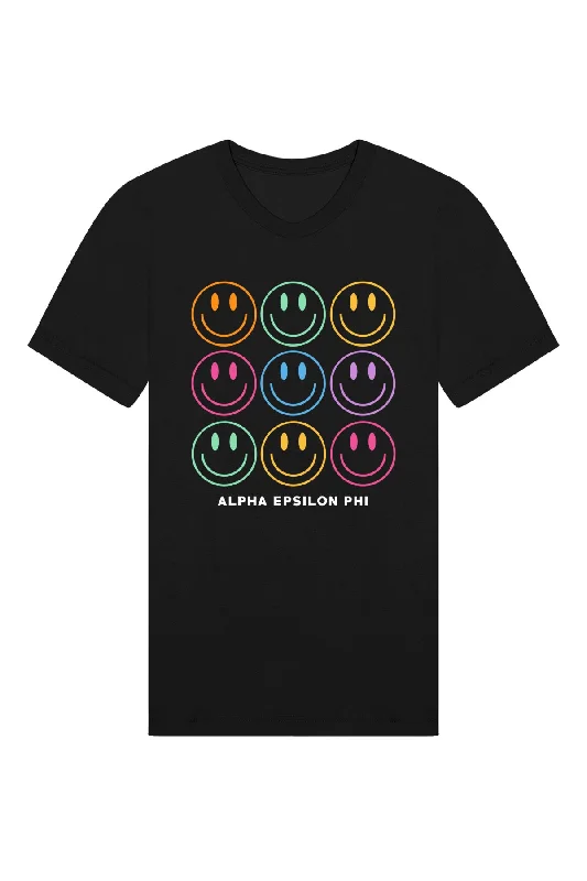 Men’s short-sleeve trendy color-Alpha Epsilon Phi All Smiles Tee